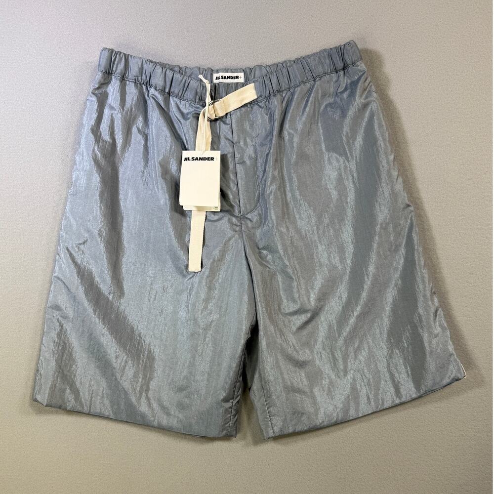 Jil Sander Drawstring Shorts pewter blue 52 IT / XL US $1190